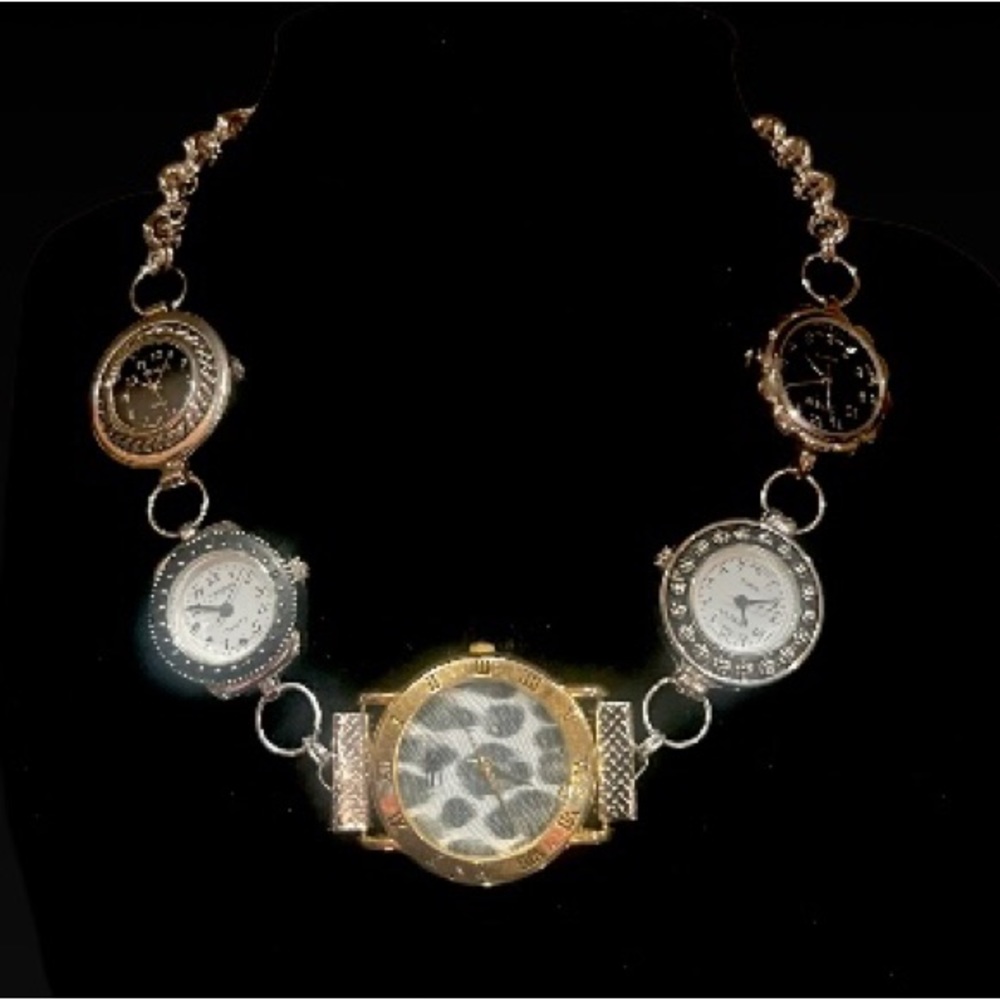 Hand made watch choker necklace